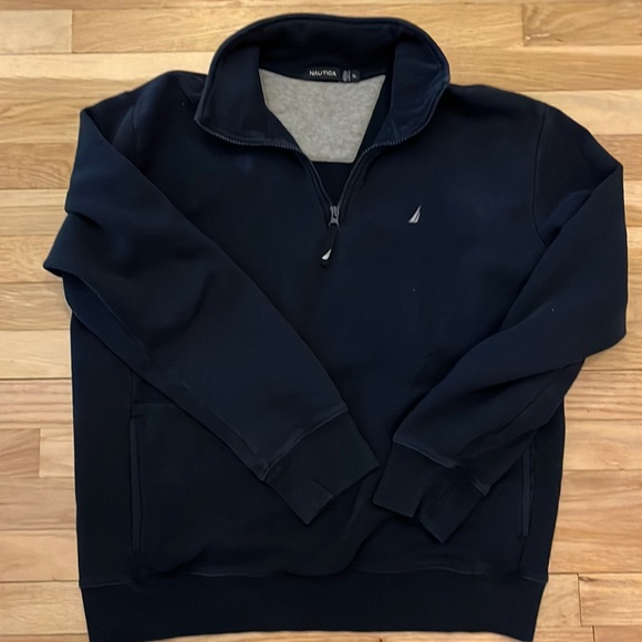 Navy Blue Quarter zip sweatshirt - size XL - Picture 1 of 2
